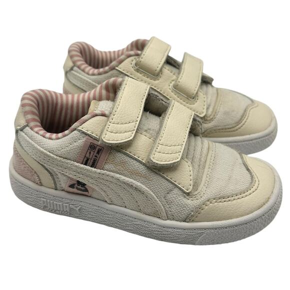 Puma Velcro Sneakers Little Girls Size 10C - Picture 1 of 9